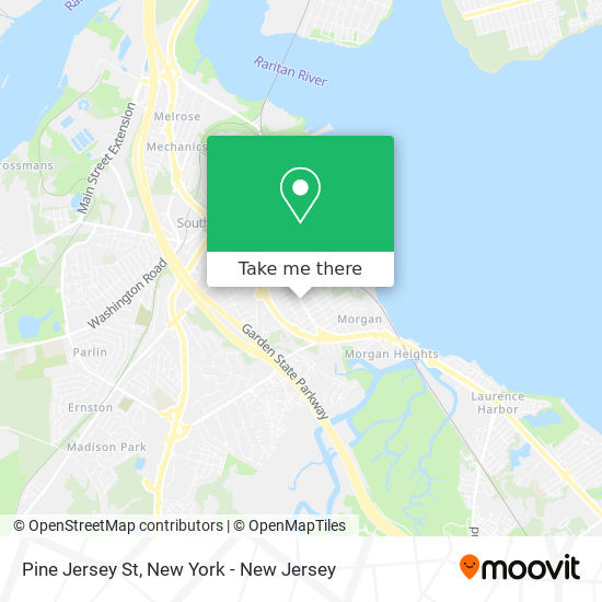 Pine Jersey St map