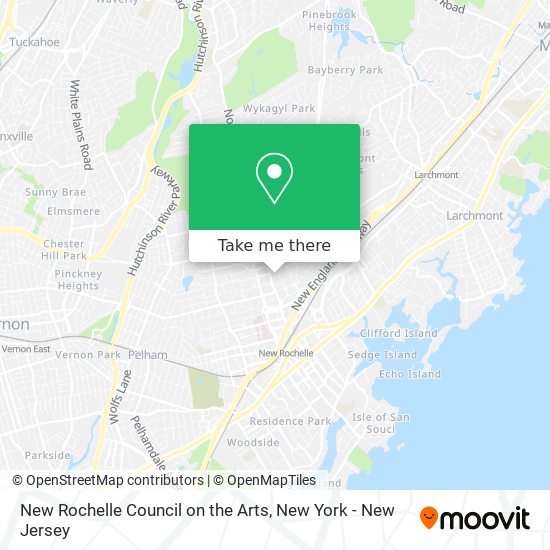 New Rochelle Council on the Arts map