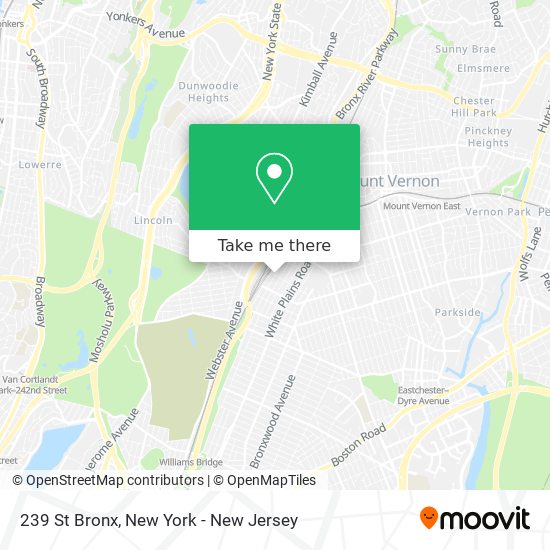 239 St Bronx map