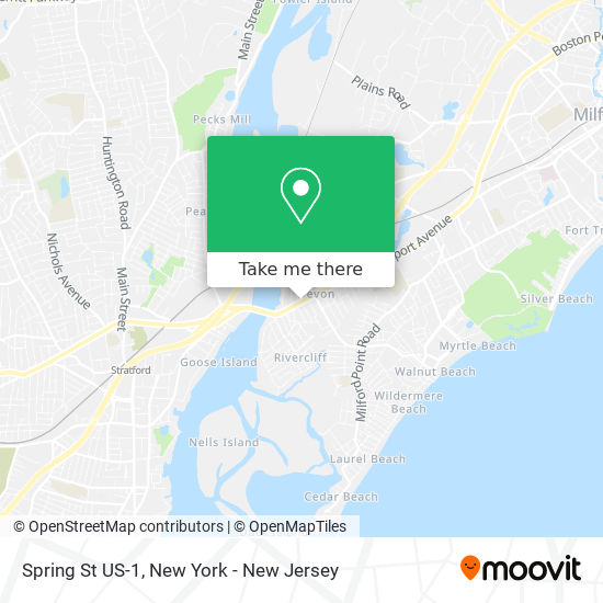 Spring St US-1 map