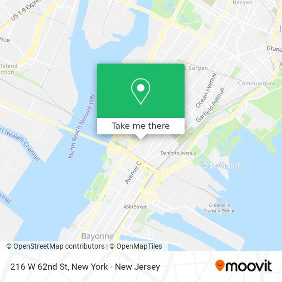 Mapa de 216 W 62nd St