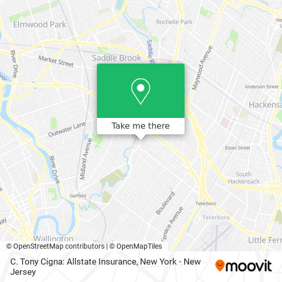 Mapa de C. Tony Cigna: Allstate Insurance