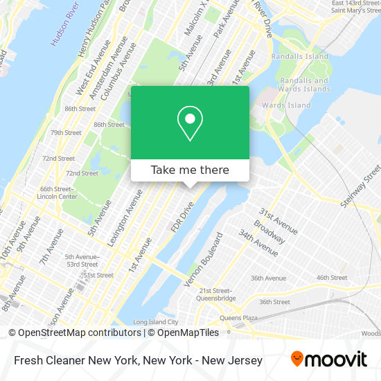 Mapa de Fresh Cleaner New York