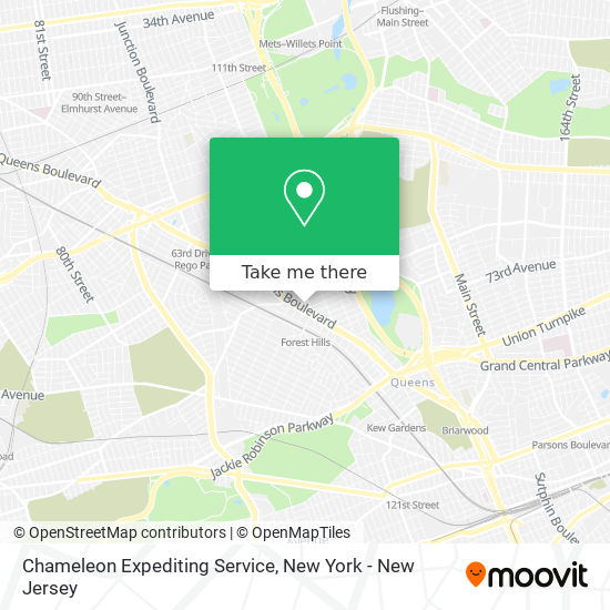 Mapa de Chameleon Expediting Service