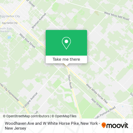 Mapa de Woodhaven Ave and W White Horse Pike