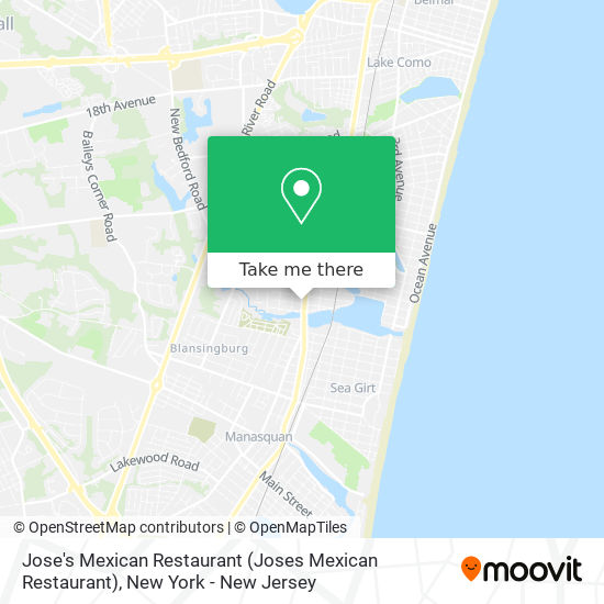 Mapa de Jose's Mexican Restaurant (Joses Mexican Restaurant)