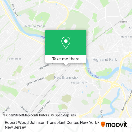 Robert Wood Johnson Transplant Center map