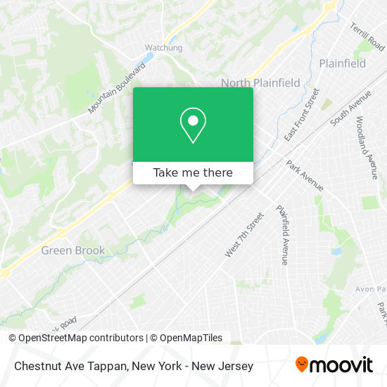 Chestnut Ave Tappan map