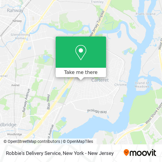 Mapa de Robbie's Delivery Service