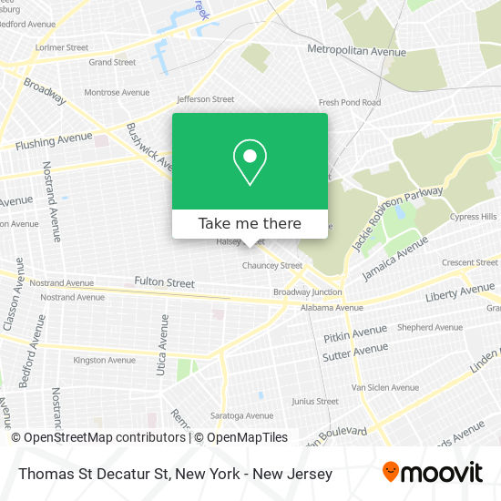 Mapa de Thomas St Decatur St