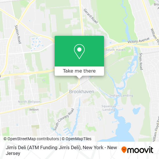 Mapa de Jim's Deli (ATM Funding Jim's Deli)