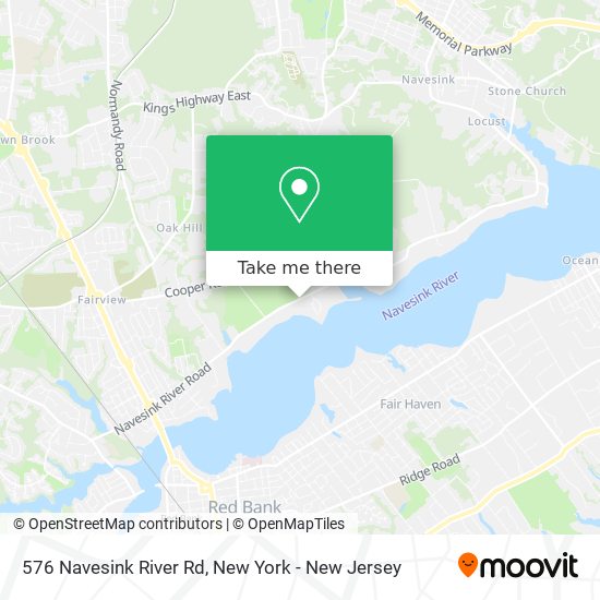 Mapa de 576 Navesink River Rd