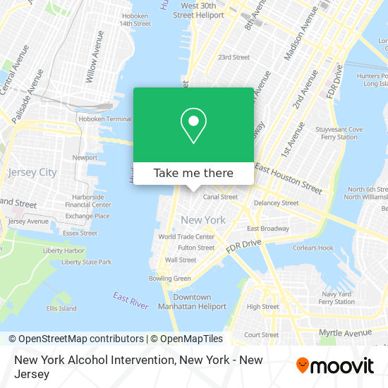 Mapa de New York Alcohol Intervention