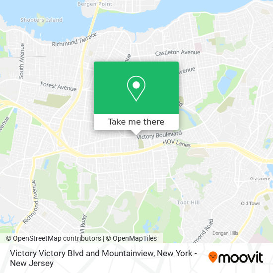 Victory Victory Blvd and Mountainview map