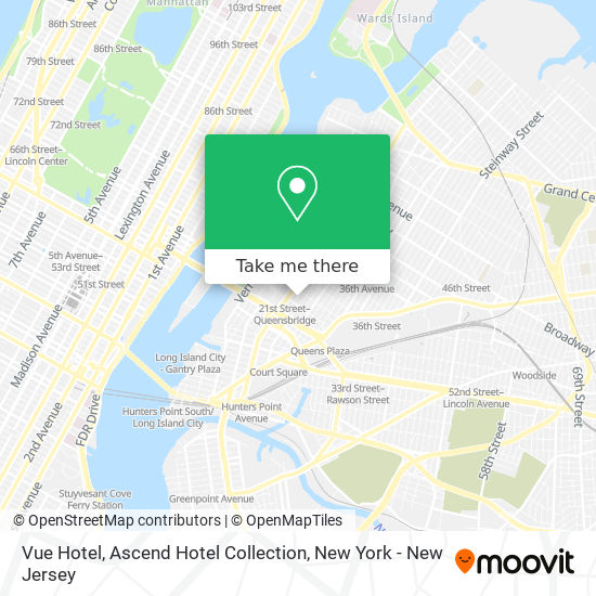 Vue Hotel, Ascend Hotel Collection map