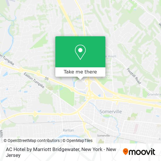 Mapa de AC Hotel by Marriott Bridgewater