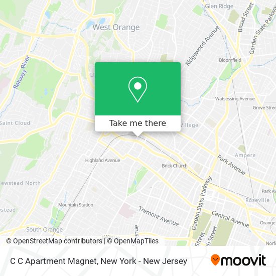 C C Apartment Magnet map