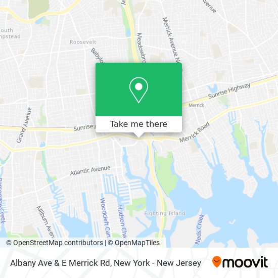 Mapa de Albany Ave & E Merrick Rd