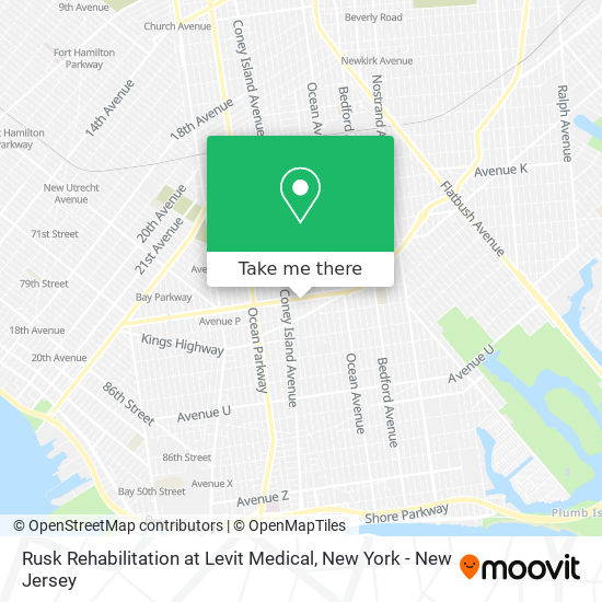 Mapa de Rusk Rehabilitation at Levit Medical