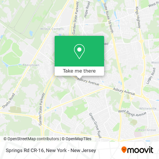 Springs Rd CR-16 map