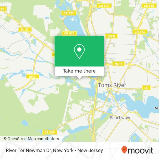 River Ter Newman Dr, Toms River, NJ 08755 map