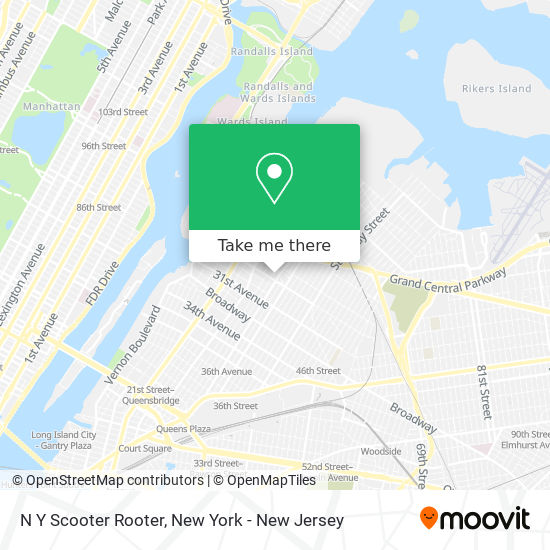 N Y Scooter Rooter map