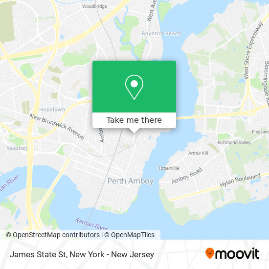 Mapa de James State St