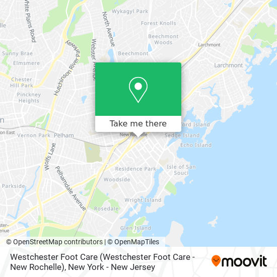 Westchester Foot Care (Westchester Foot Care - New Rochelle) map