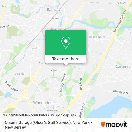 Olsen's Garage (Olsen's Gulf Service) map