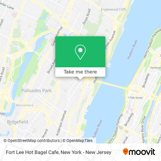 Fort Lee Hot Bagel Cafe map