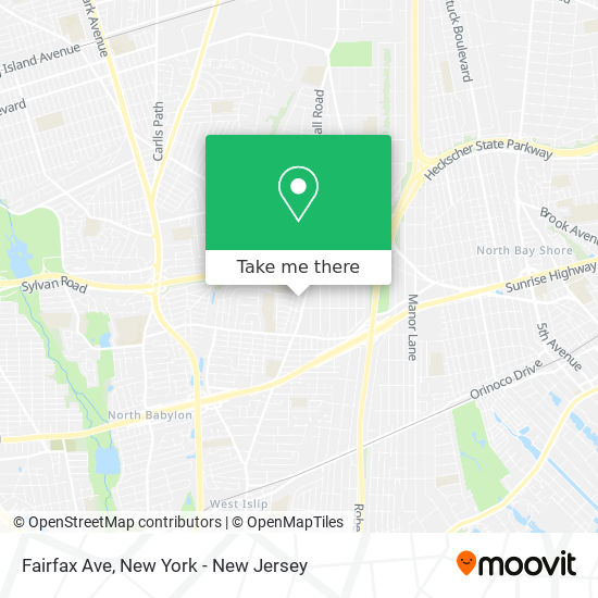 Fairfax Ave map