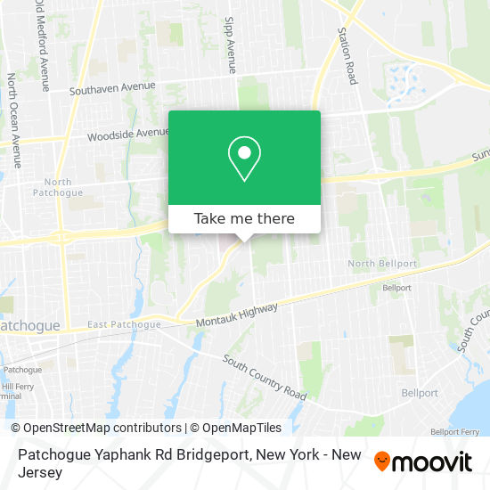 Mapa de Patchogue Yaphank Rd Bridgeport