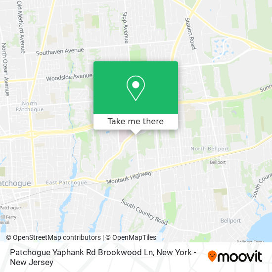 Mapa de Patchogue Yaphank Rd Brookwood Ln