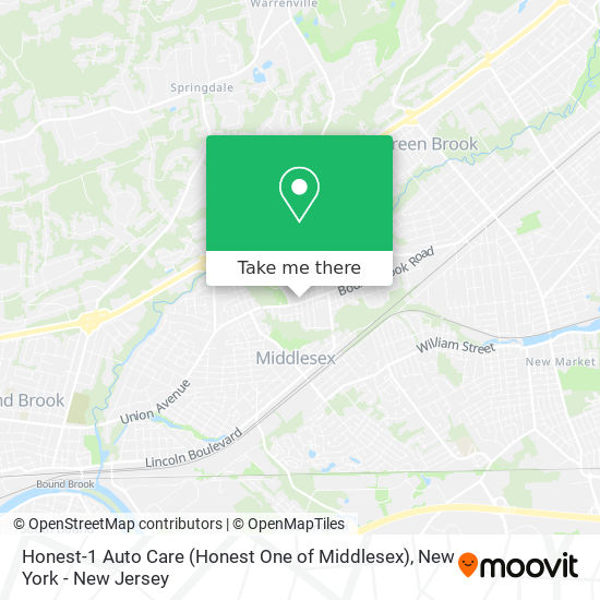 Mapa de Honest-1 Auto Care (Honest One of Middlesex)