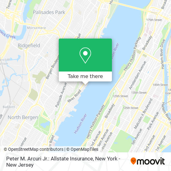 Mapa de Peter M. Arcuri Jr.: Allstate Insurance