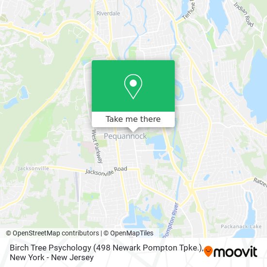 Mapa de Birch Tree Psychology (498 Newark Pompton Tpke.)