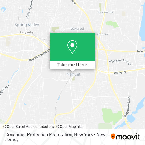 Consumer Protection Restoration map