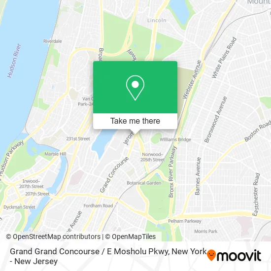 Grand Grand Concourse / E Mosholu Pkwy map