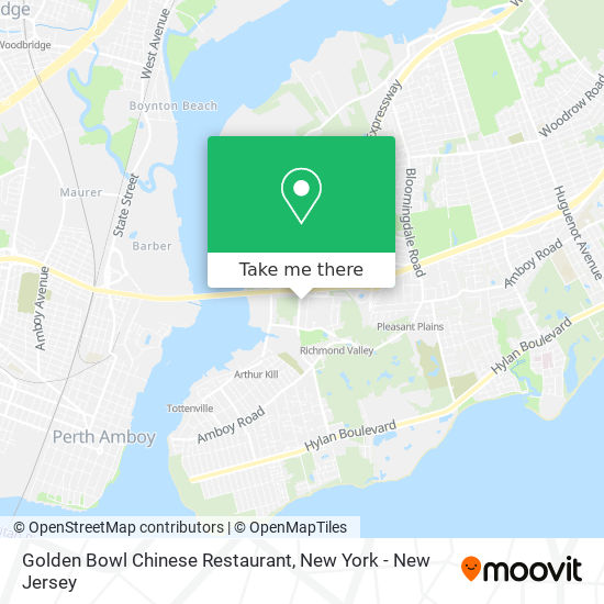Mapa de Golden Bowl Chinese Restaurant