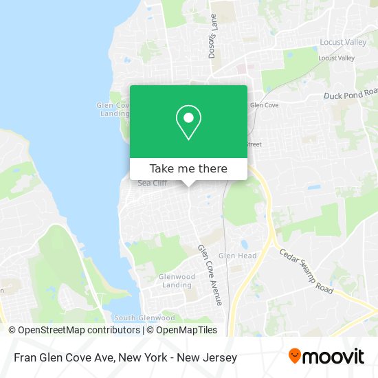 Fran Glen Cove Ave map