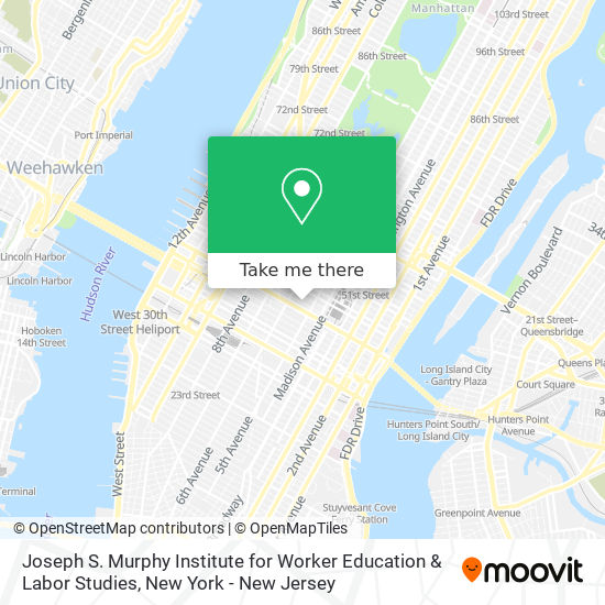 Mapa de Joseph S. Murphy Institute for Worker Education & Labor Studies