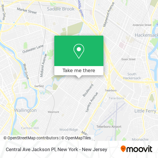 Mapa de Central Ave Jackson Pl