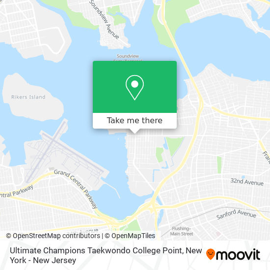 Mapa de Ultimate Champions Taekwondo College Point