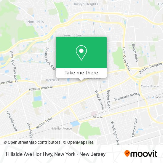Mapa de Hillside Ave Hor Hwy
