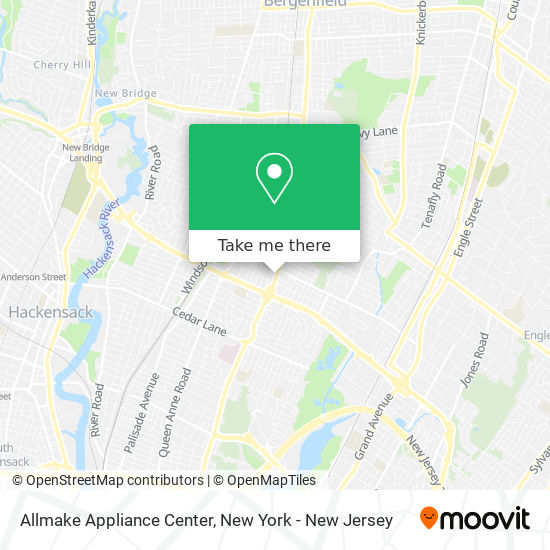 Allmake Appliance Center map