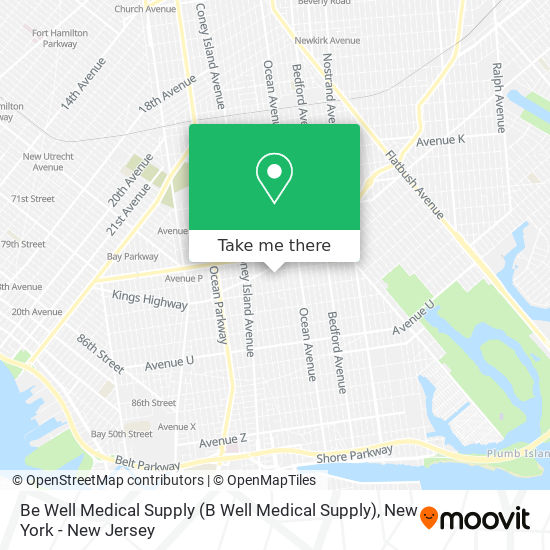 Be Well Medical Supply map