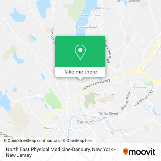 North East Physical Medicine-Danbury map