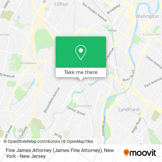 Fine James Attorney map