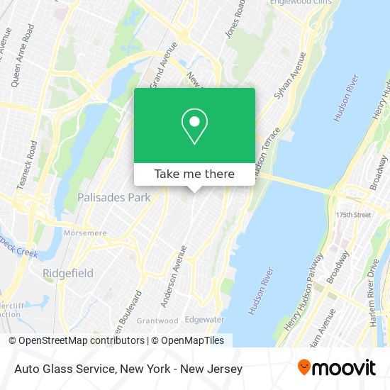 Auto Glass Service map