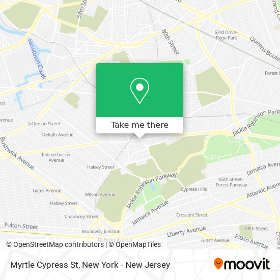 Mapa de Myrtle Cypress St